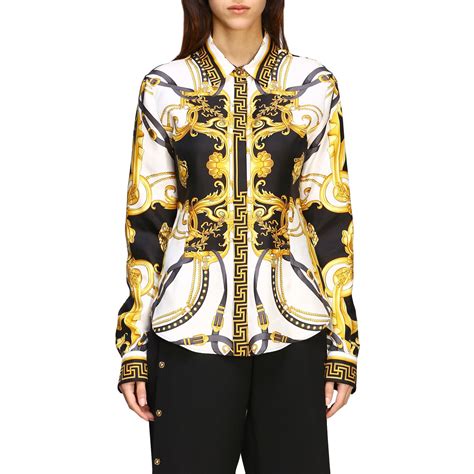 women versace silk shirt|Versace silk shirt sale.